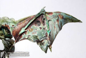 Photo: How to paint Demon Prince of Nurgle wings - Tutorial