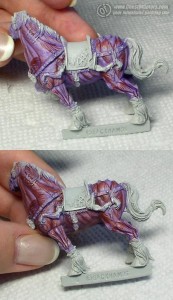 How to paint Chaos steeds or drune steeds - Tutorial Photo: How to paint Chaos steeds or drune steeds - Tutorial