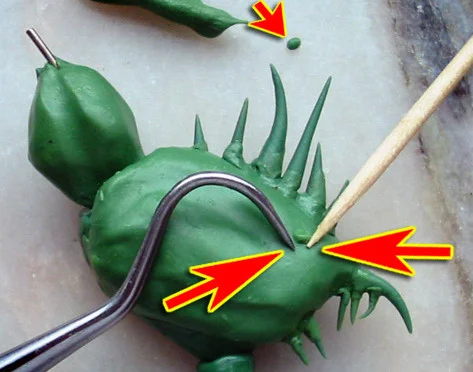 How to sculpt crab legs and pincers