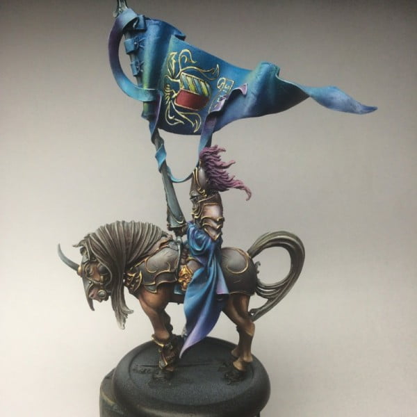 Lions of Alahan standard bearer WIP