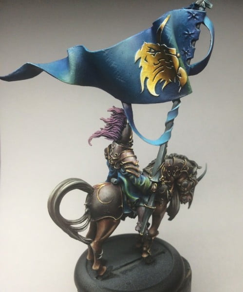 Lions of Alahan standard bearer WIP