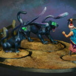 Animal tamer and beasts