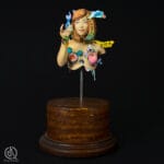 The Dreamer, bust inspired by Japanese decora
