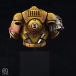 Imperial Fists Space Marine bust