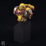 Imperial Fists Space Marine bust