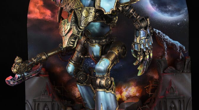 Space-Wolves-themed Imperial Knight