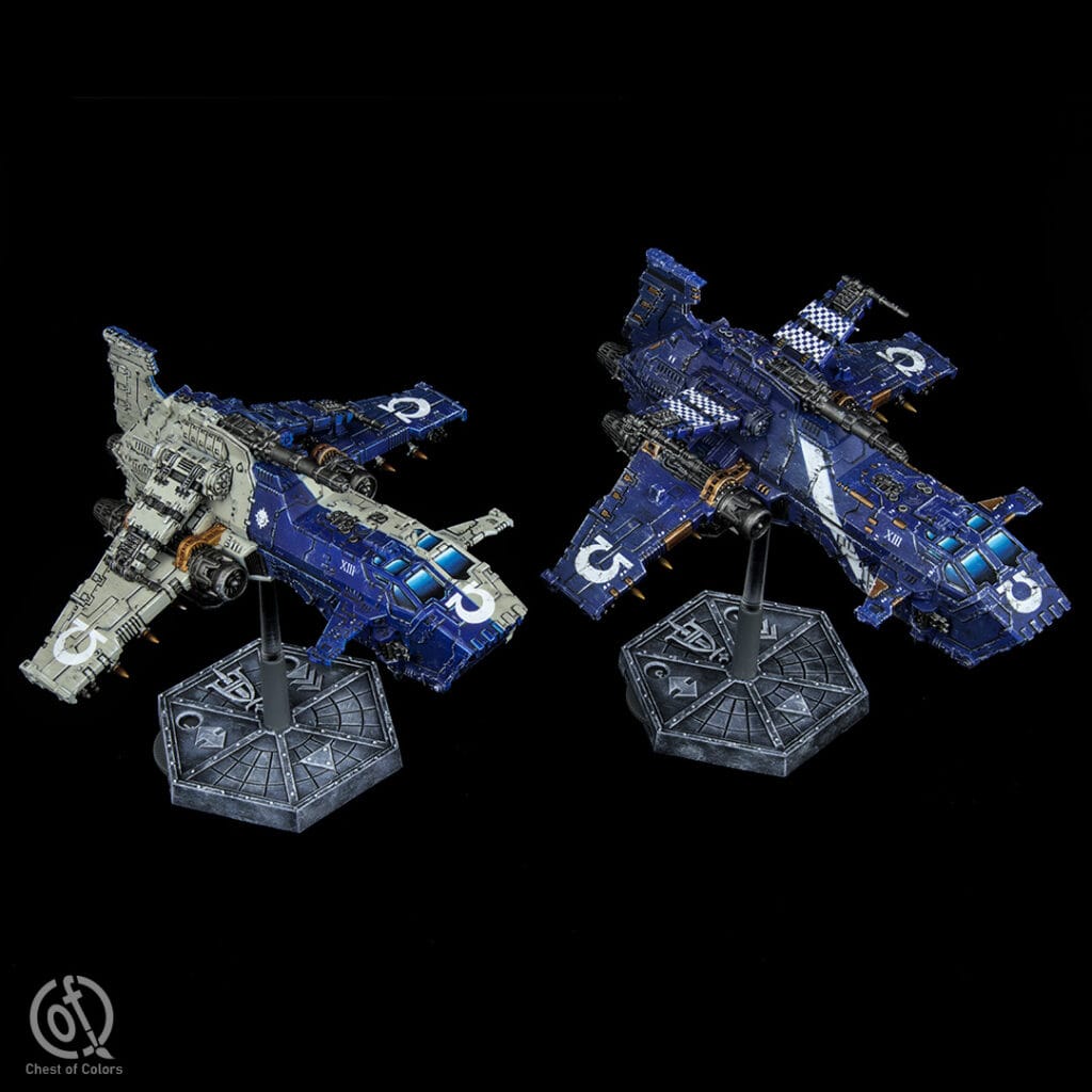 Aeronautica Imperialis Ultramarines force: Thunderhawk Gunships