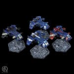 Aeronautica Imperialis Ultramarines force: Storm Eagle Assault Gunships