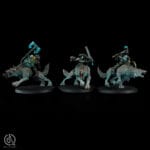 Grimdark Space Wolves army (Blackmanes company): Thunderwolf Cavalry