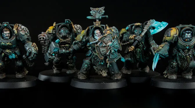 Painting Grimdark Space Wolves: Blackmanes Army Ready For War!