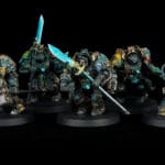 Grimdark Space Wolves army (Blackmanes company): Grey Knight Terminators / Knights of the Round Table