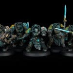 Grimdark Space Wolves army (Blackmanes company): Grey Knight Terminators / Knights of the Round Table