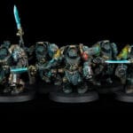 Grimdark Space Wolves army (Blackmanes company): Grey Knight Terminators / Knights of the Round Table