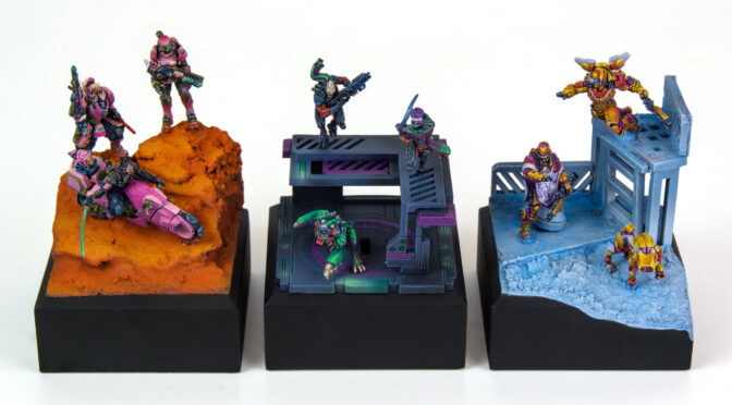 Infinity Triptych: Shindenbutai, Shasvastii, Invincible Army [Corvus Belli]